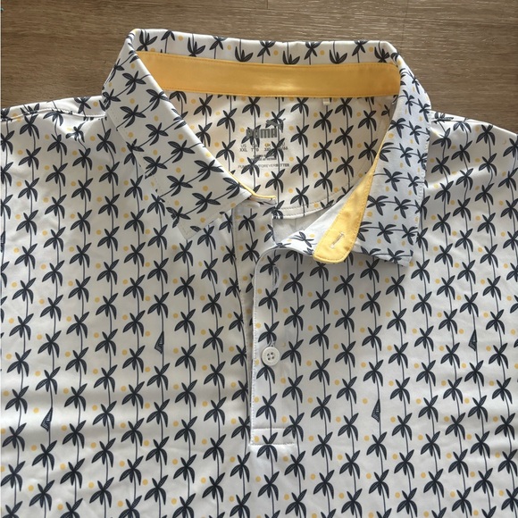 XXL PUMA Men's MATTR Palms Short Sleeve Polo - Picture 4 of 8